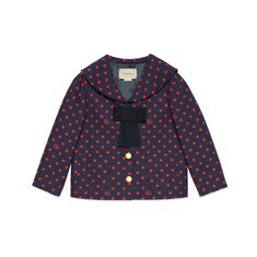 Veste pour enfant en coton à pois
