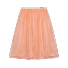 Jupe pour enfant en organza de soie brodée