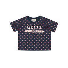 Baby Gucci polka dot print T-shirt