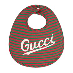 Baby Gucci script cotton bib