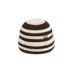 Children's striped knit cotton hat