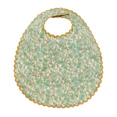 Bavoir en coton pour bébé avec lierre et fleurs