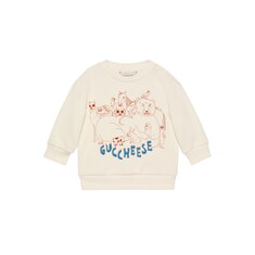 Свитшот с животными и «Guccheese», 0–1 год