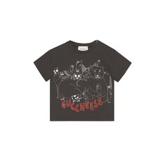 T-shirt pour bébé à imprimé animalier « Guccheese »