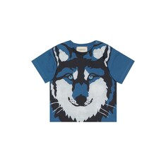 T-shirt pour bébé à imprimé loup