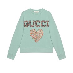 Sweat-shirt Gucci Liberty avec empiècements