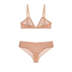 Ensemble de lingerie en tulle à motif GG