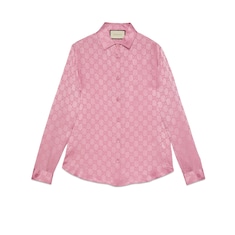 GG crêpe de Chine silk shirt