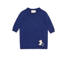 Pullover aus Kaschmir und Seide mit Kätzchen