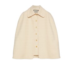 Gilet en tweed avec cape amovible