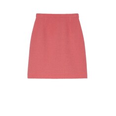 Wool tweed mini skirt