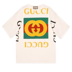 Oversize T-shirt with Gucci logo