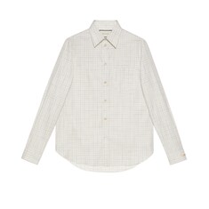 Check Oxford cotton shirt