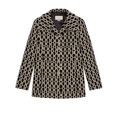 Optical tweed jacket