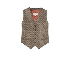 Gilet en laine jacquard à motif G