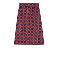 Circle tweed skirt