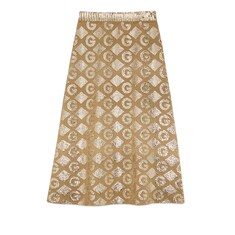 Lamé G rhombi jacquard skirt