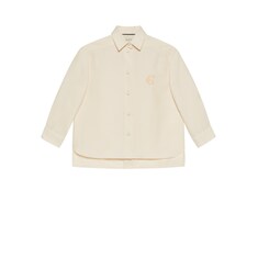 Chemise en voile de coton blanc