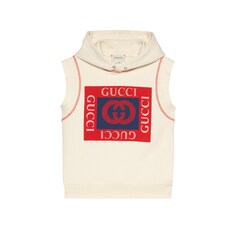 Children's cotton sweatshirt with Gucci logo