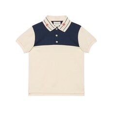 Polo pour enfant en coton avec broderie
