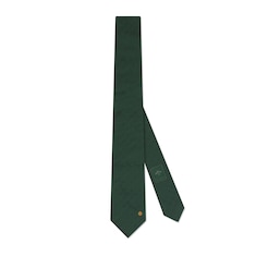 Interlocking G silk tie
