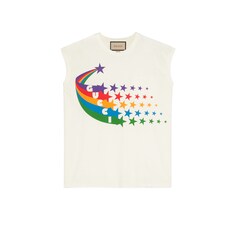 Gucci shooting star print tank top