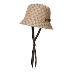 GG canvas bucket hat with tie
