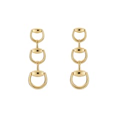 Orecchini a goccia Gucci Horsebit oro 18k