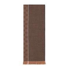 GG wool jacquard scarf