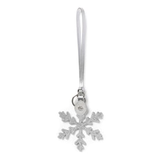 Snowflake-shaped bag charm