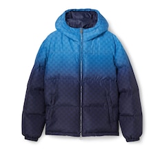 Reißverschlussjacke aus technischem Popeline mit Print