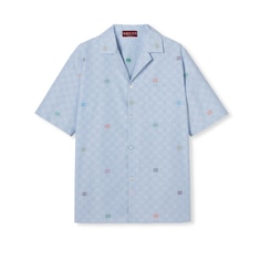 Camicia bowling in cotone a righe