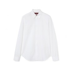 Camicia in popeline di cotone con ricamo