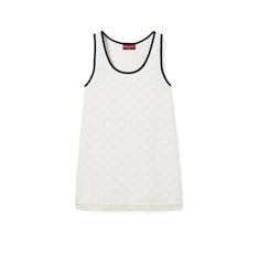 Vestido de jacquard de algodón fino con GG