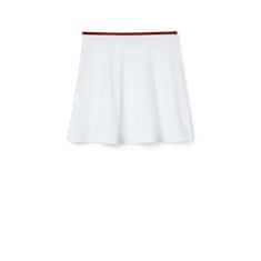 Jupe en piqué de coton avec bande Web