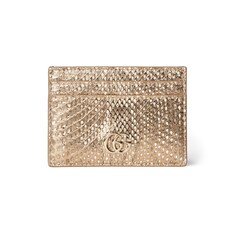 GG Marmont python card case