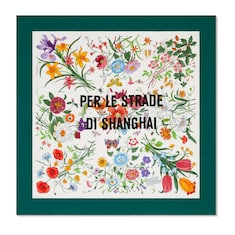 Carré in seta con stampa del progetto 90 x 90