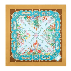 Printed silk twill carré