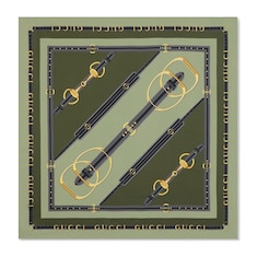 Printed silk twill carré