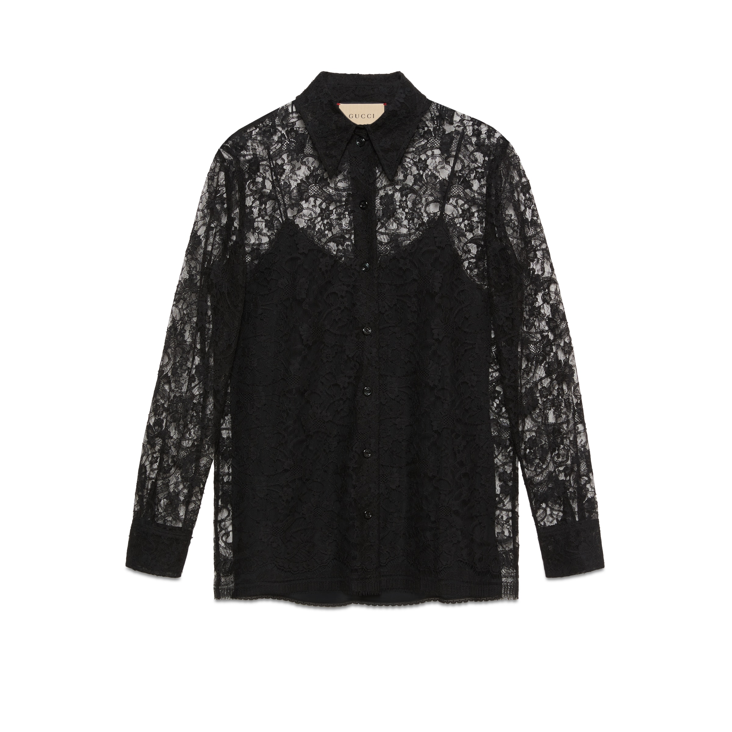 gucci lace shirt