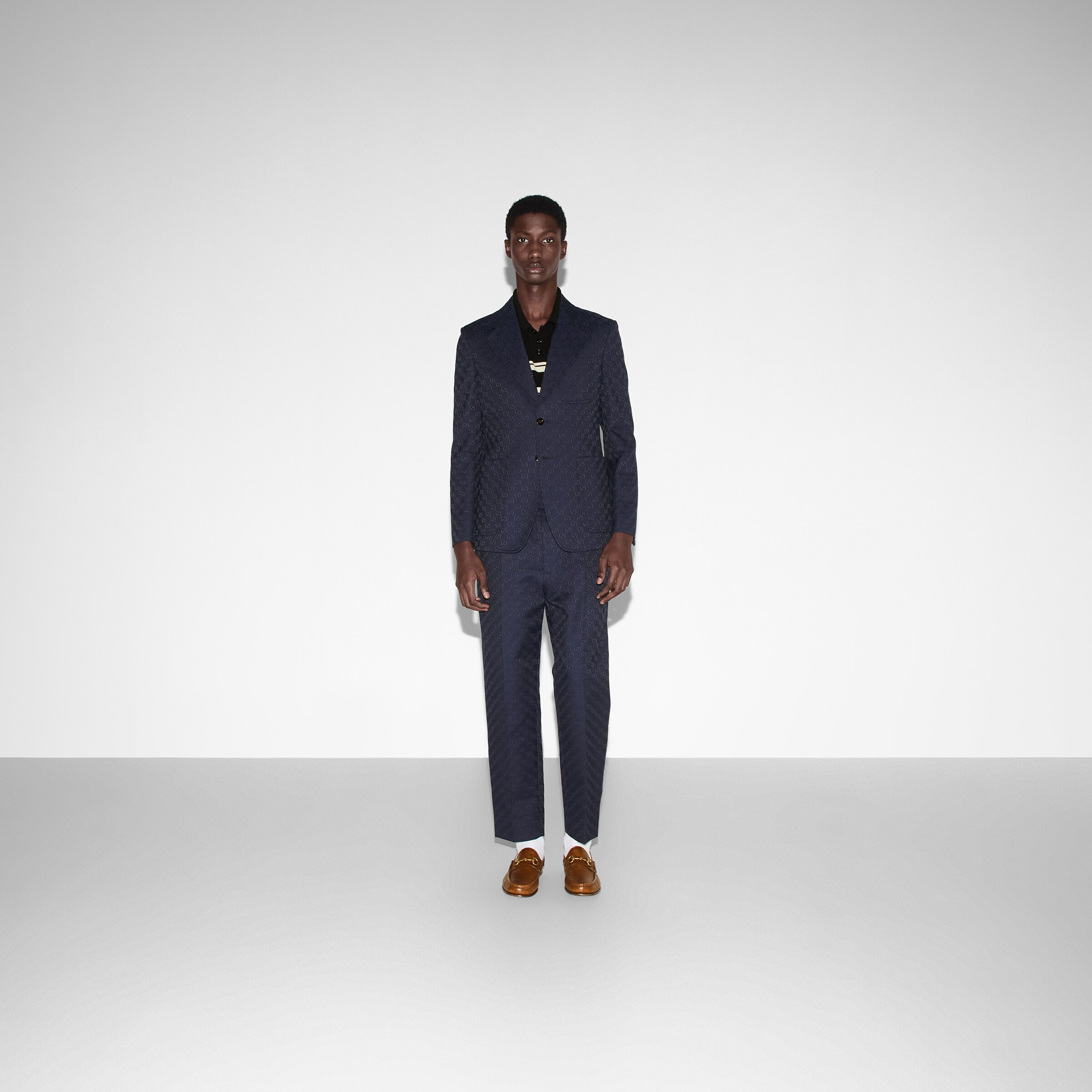 GUCCI GUCCI GG COTTON BLEND FORMAL JACKET