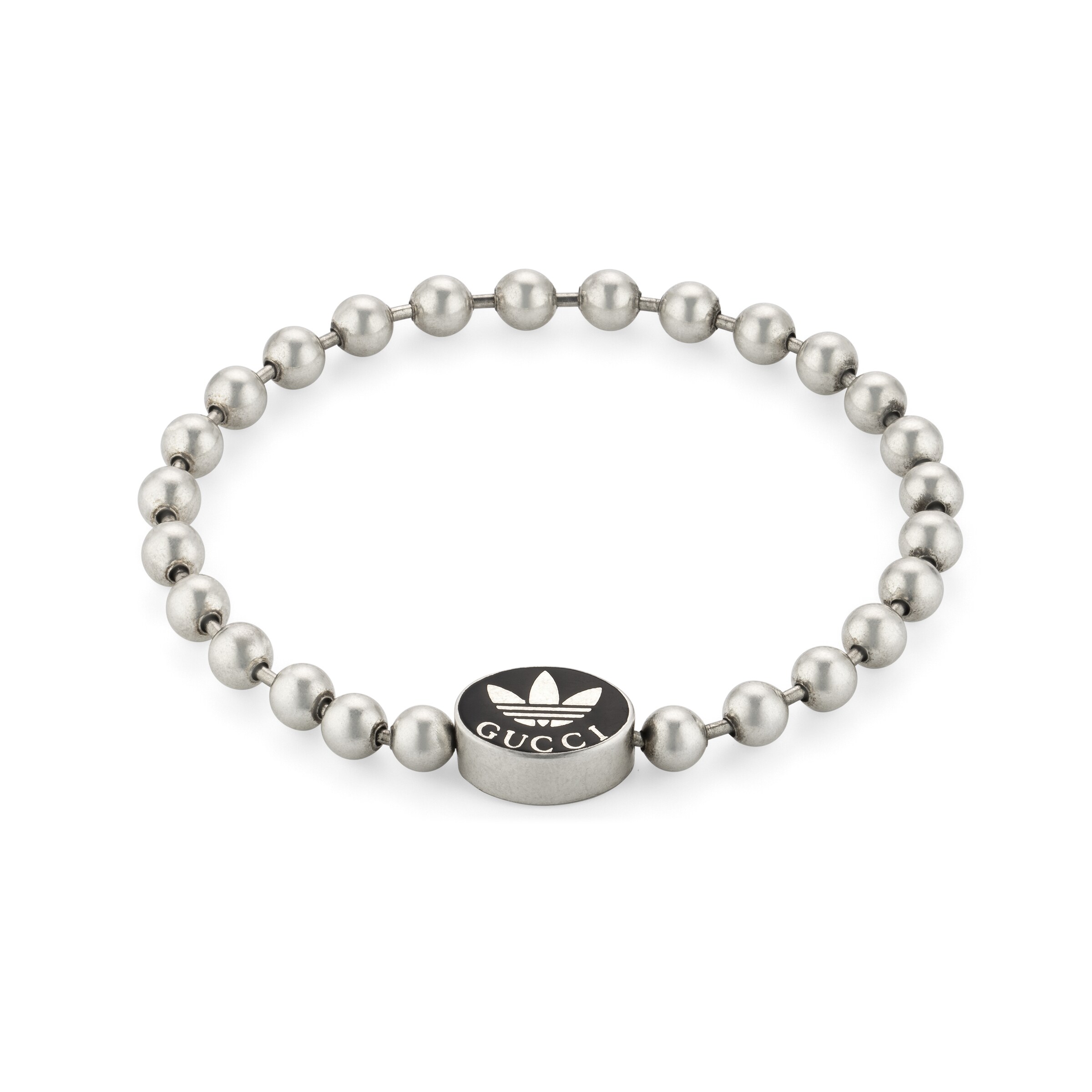 ★人気★ Gucci x Adidas Charm Boule Bracelet Silver Gucci Adidas X Charm Boule Bracelet In Silver | ModeSens