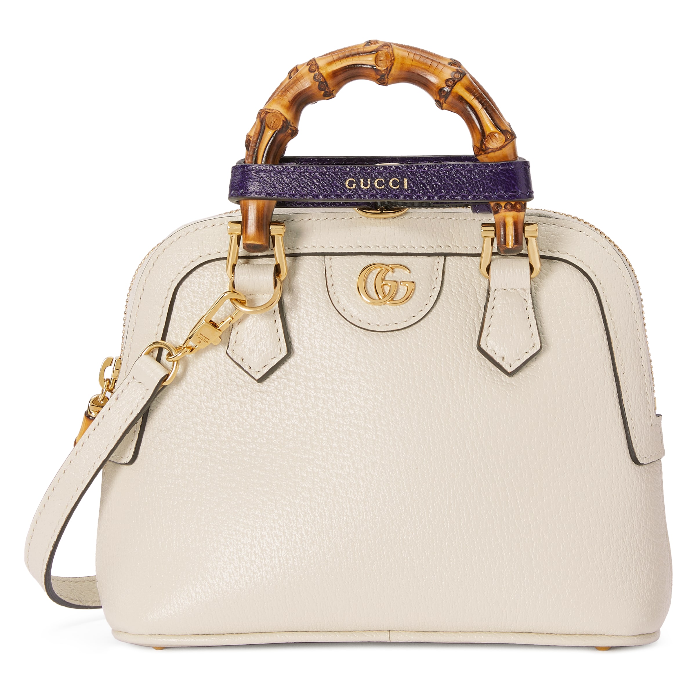 Gucci Diana Mini Tote Bag In White