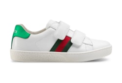 Sneaker Ace in pelle con nastro Web