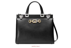 Gucci Zumi smooth leather medium top handle bag