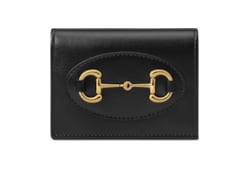 Portefeuille porte-cartes avec détail Gucci Horsebit 1955