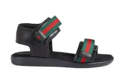 Sandales enfant en cuir ruban Web