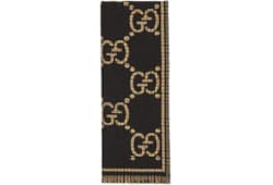 ผ้าพันคอ Check GG wool scarf
