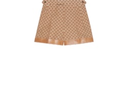 Shorts aus GG Leinen-Canvas