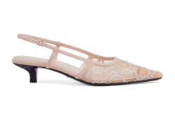 Women's GG crystal slingback pump